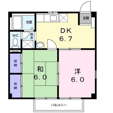 ニューシティー大沢IIIの物件間取画像